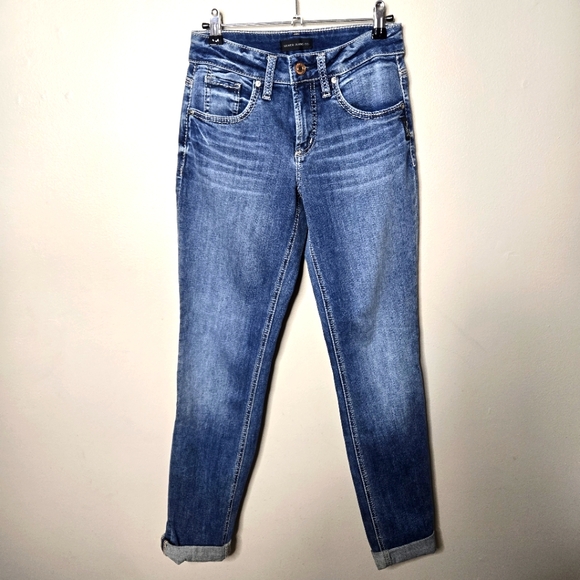 Silver Jeans Denim - Silver Jean Co. Womens 24 Boyfriend